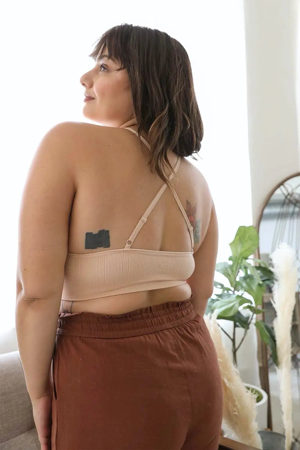 High Neck Crochet Lace Bralette – Stylish Layering Essential - Boho Clothing and Accessories - Flyclothing LLC