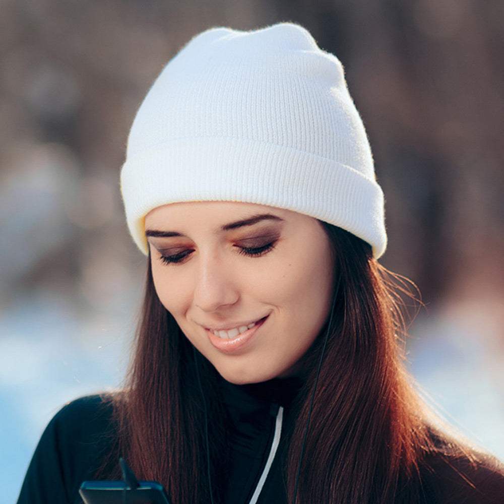 Soft Basic Beanie Hat - Madeline Love - Flyclothing LLC