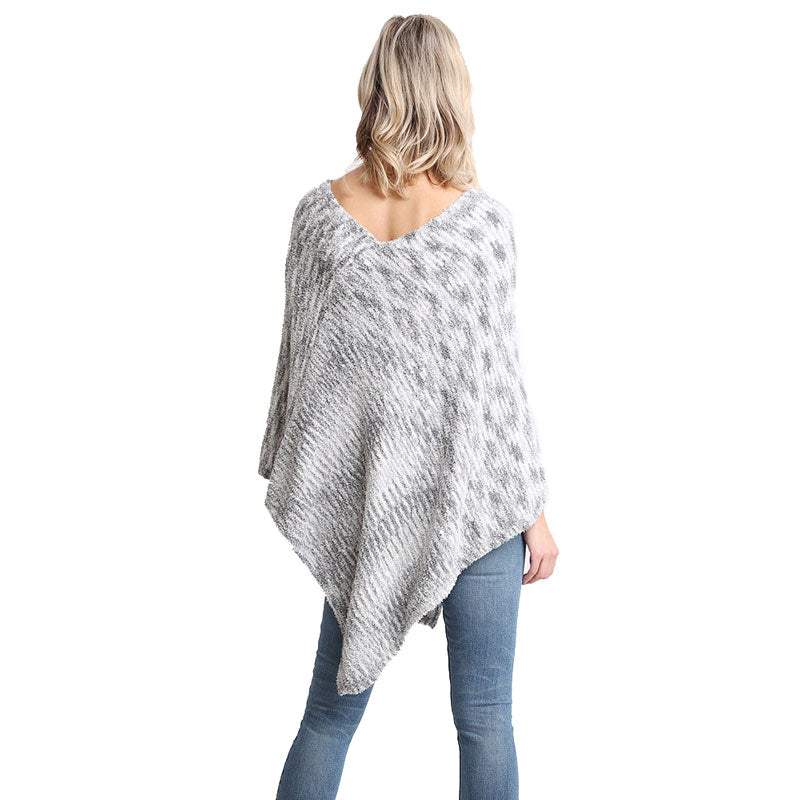Soft Cozy Mixed Printed Poncho - Madeline Love - Flyclothing LLC