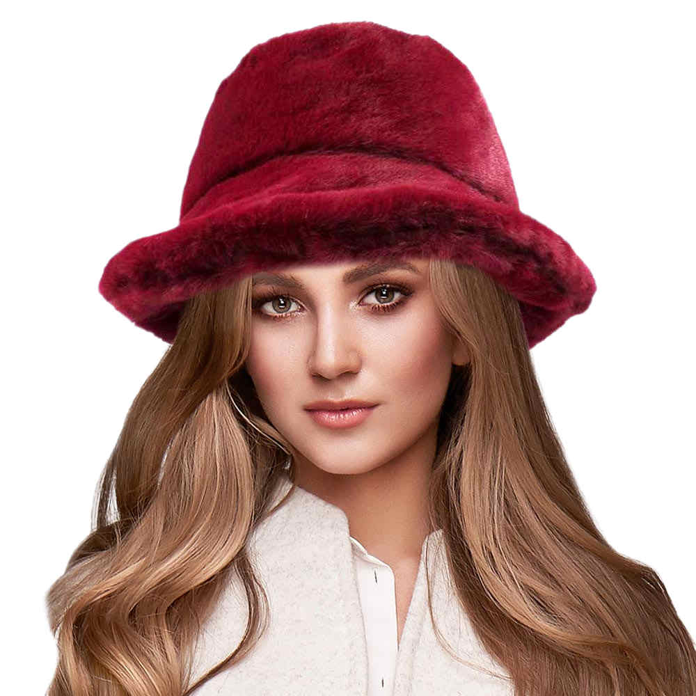 Soft Faux Fur Bucket Hat - Madeline Love - Flyclothing LLC