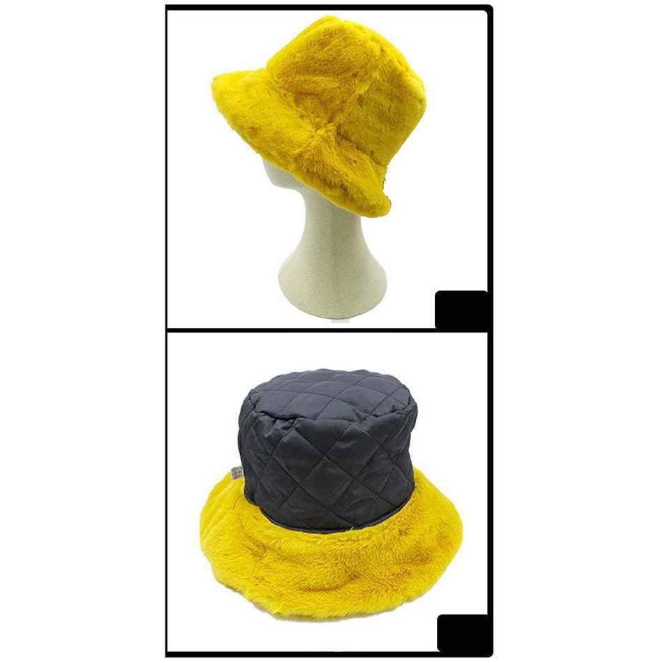Soft Faux Fur Bucket Hat - Madeline Love - Flyclothing LLC