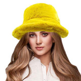 Soft Faux Fur Bucket Hat - Madeline Love - Flyclothing LLC