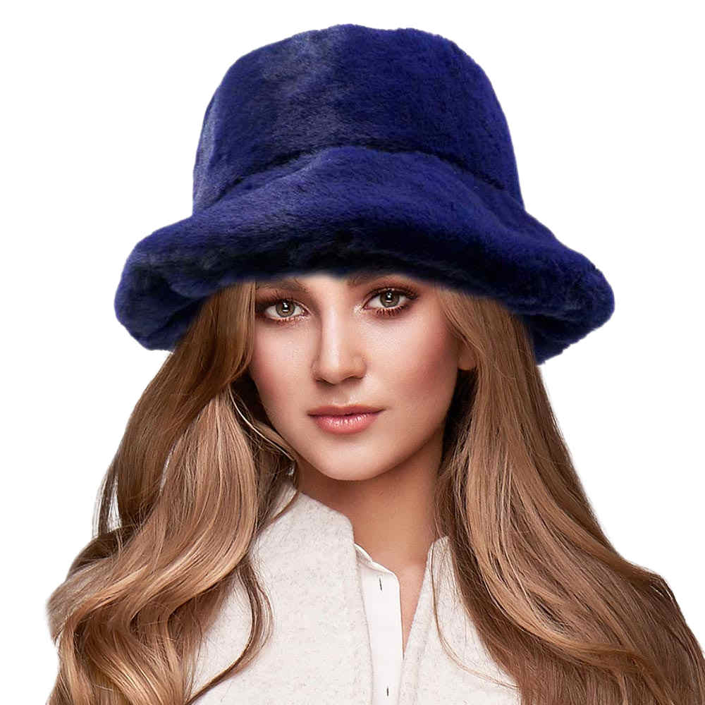 Soft Faux Fur Bucket Hat - Madeline Love - Flyclothing LLC