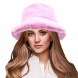 Soft Faux Fur Bucket Hat - Madeline Love - Flyclothing LLC