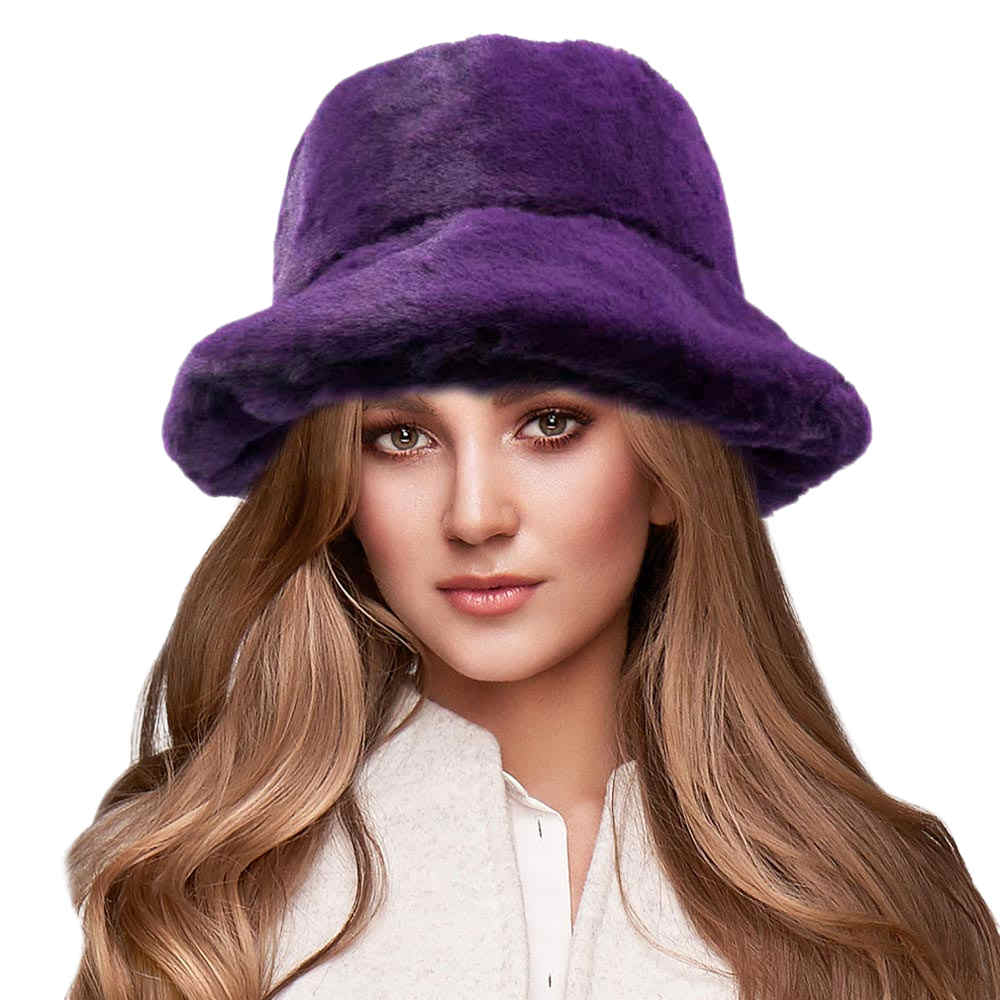 Soft Faux Fur Bucket Hat - Madeline Love - Flyclothing LLC