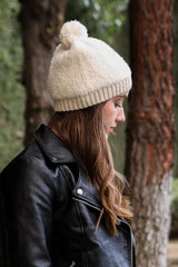 Soft Furry Pom Knit Beanie