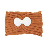 Soft Knit Accented Plush Bow Detailed Headband Ear Warmer - Madeline Love - Flyclothing LLC