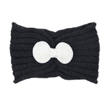 Soft Knit Accented Plush Bow Detailed Headband Ear Warmer - Madeline Love - Flyclothing LLC