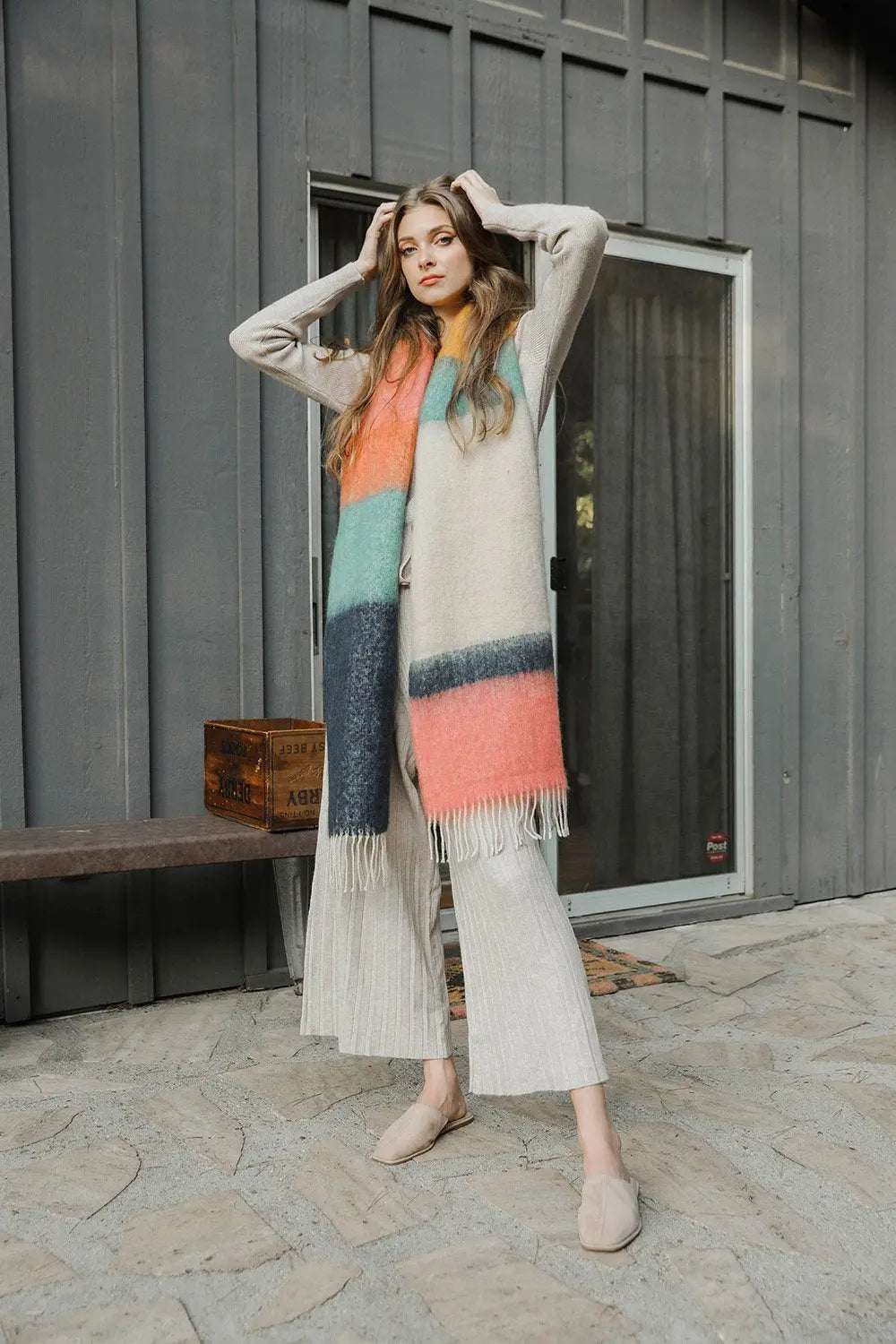 Soft Mohair Scarf - This Years Classic - Boho Clothing and Accessories - Flyclothing LLC