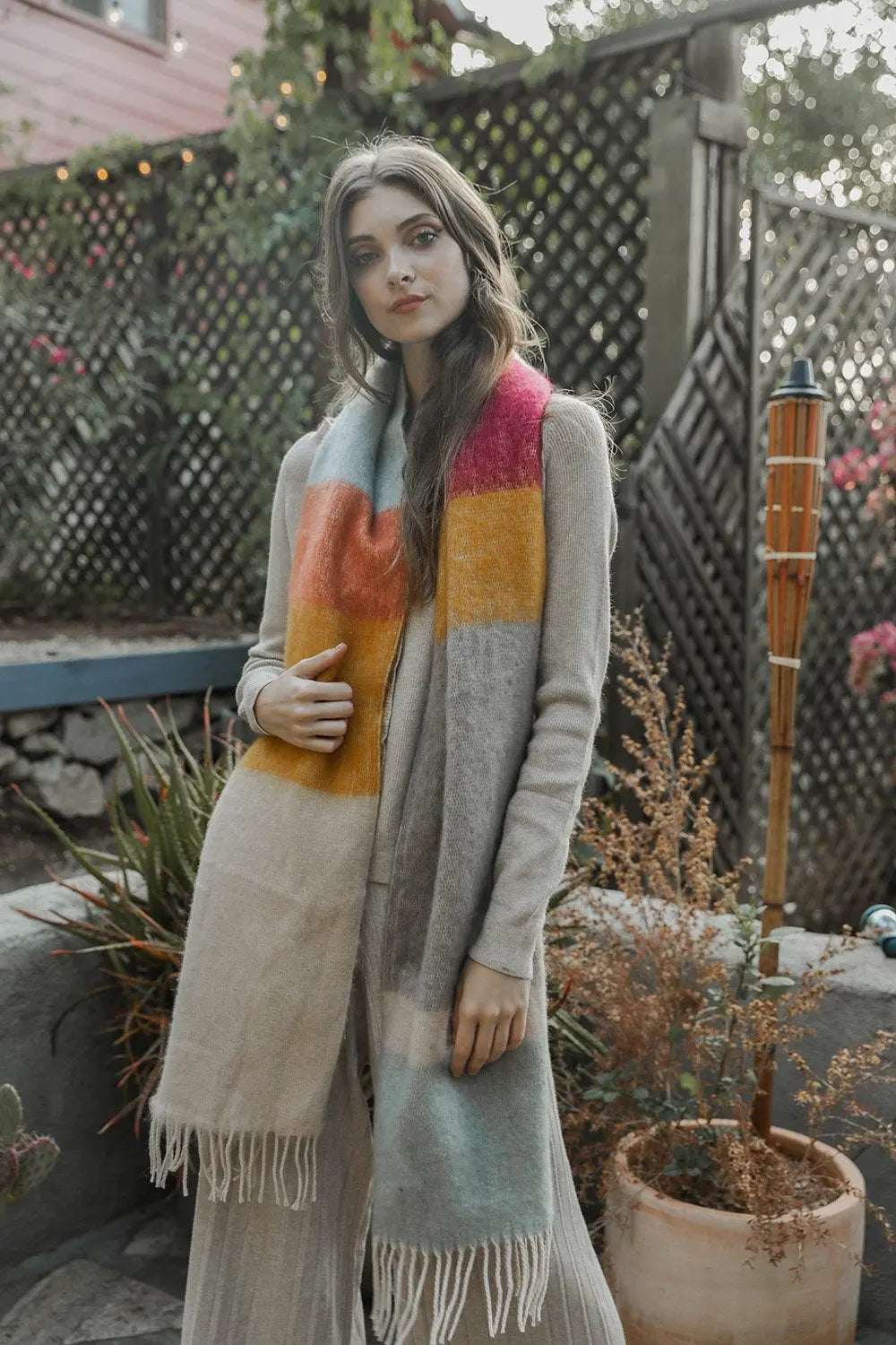 Soft Mohair Scarf - This Years Classic - Boho Clothing and Accessories - Flyclothing LLC