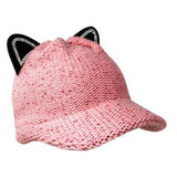 Solid Cat Ear Slouchy Newsboy Cap - Madeline Love - Flyclothing LLC