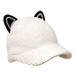 Solid Cat Ear Slouchy Newsboy Cap - Madeline Love - Flyclothing LLC