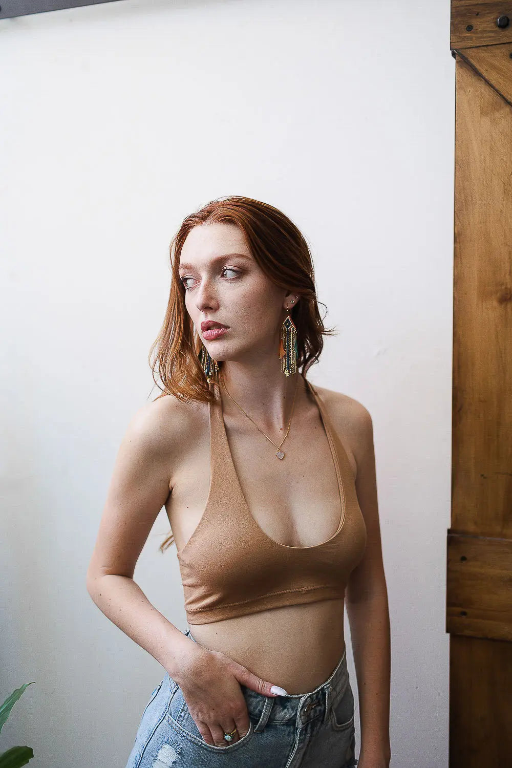 Solid Halter Bralette - Boho Clothing and Accessories - Flyclothing LLC