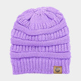 Solid Knitted Hashtag Beanie Hat - Madeline Love - Flyclothing LLC