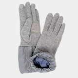 Solid Quilted Tris Smart Touch Gloves - Madeline Love - Flyclothing LLC