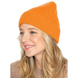 Solid Ribbed Cuff Beanie Hat - Madeline Love - Flyclothing LLC