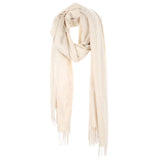 Solid Tassel Oblong Scarf - Madeline Love - Flyclothing LLC