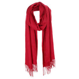 Solid Tassel Oblong Scarf - Madeline Love - Flyclothing LLC