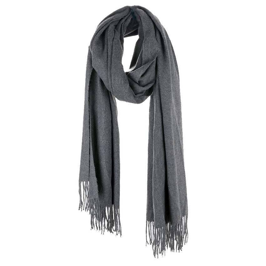 Solid Tassel Oblong Scarf - Madeline Love - Flyclothing LLC