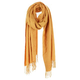 Solid Tassel Oblong Scarf - Madeline Love - Flyclothing LLC