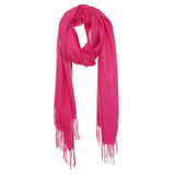 Solid Tassel Oblong Scarf - Madeline Love - Flyclothing LLC