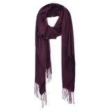 Solid Tassel Oblong Scarf - Madeline Love - Flyclothing LLC