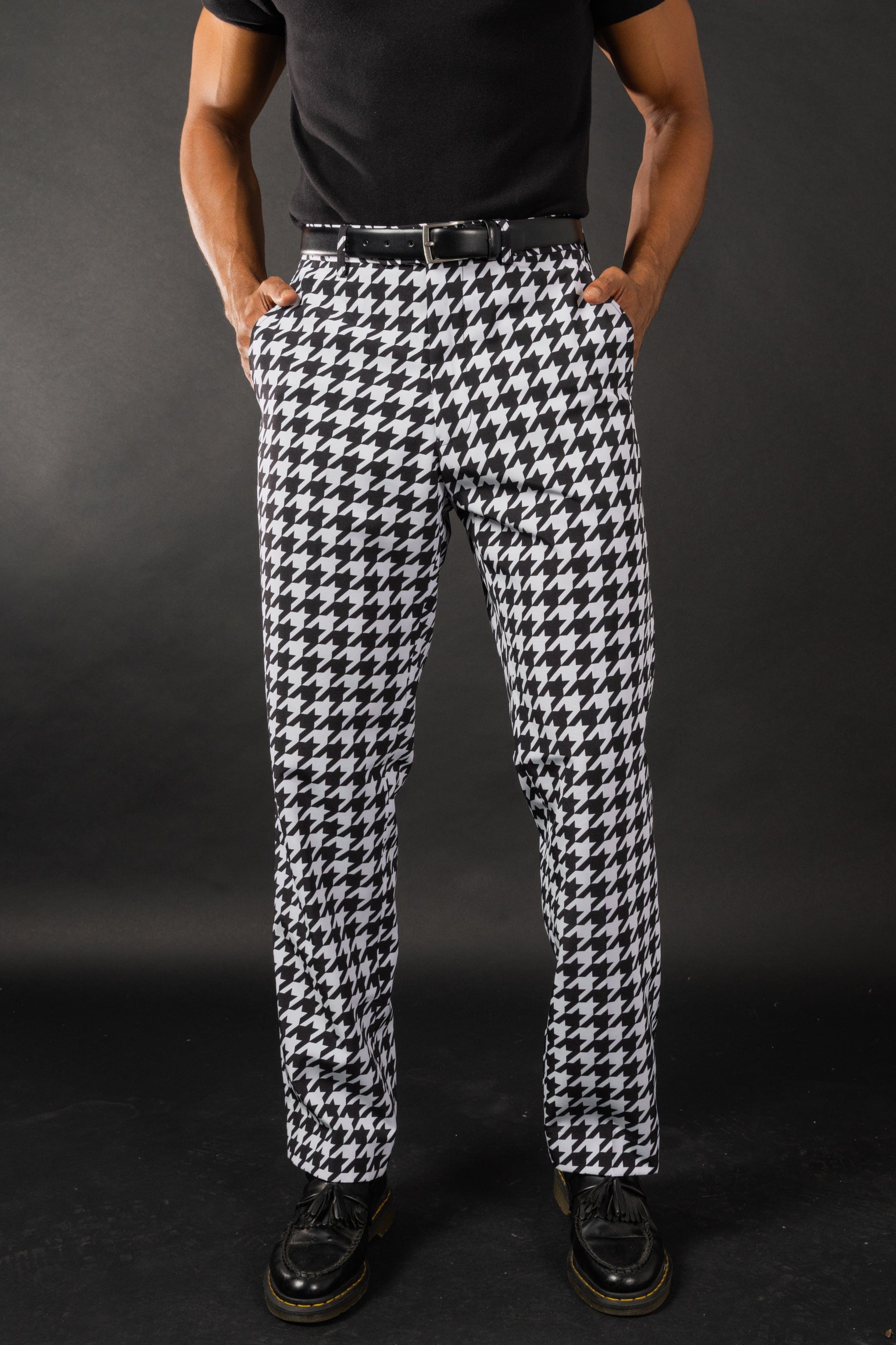 The Sophistication | Houndstooth Suit Pants - Shinesty