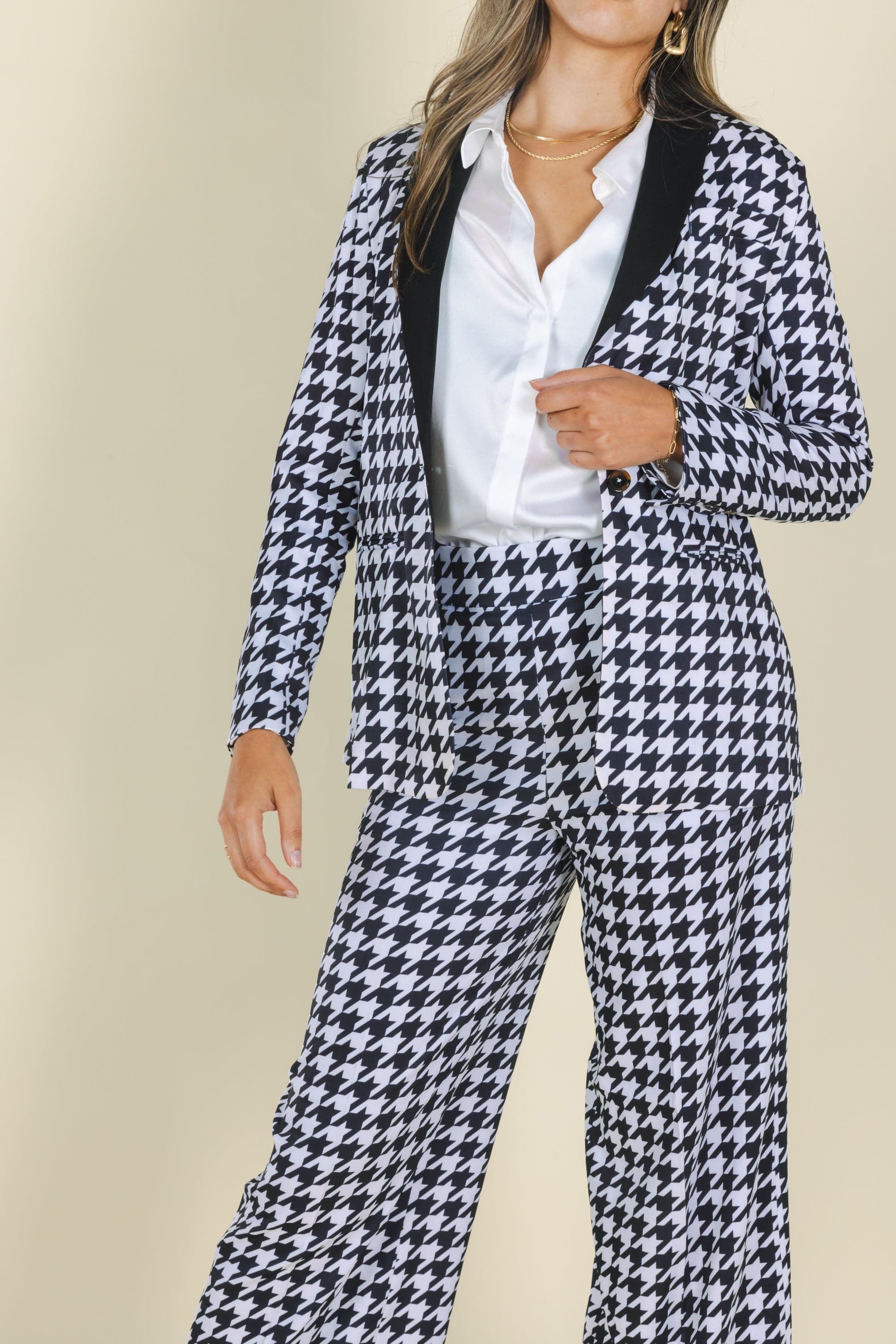 The Sophistication | Houndstooth Women's Suit - Shinesty