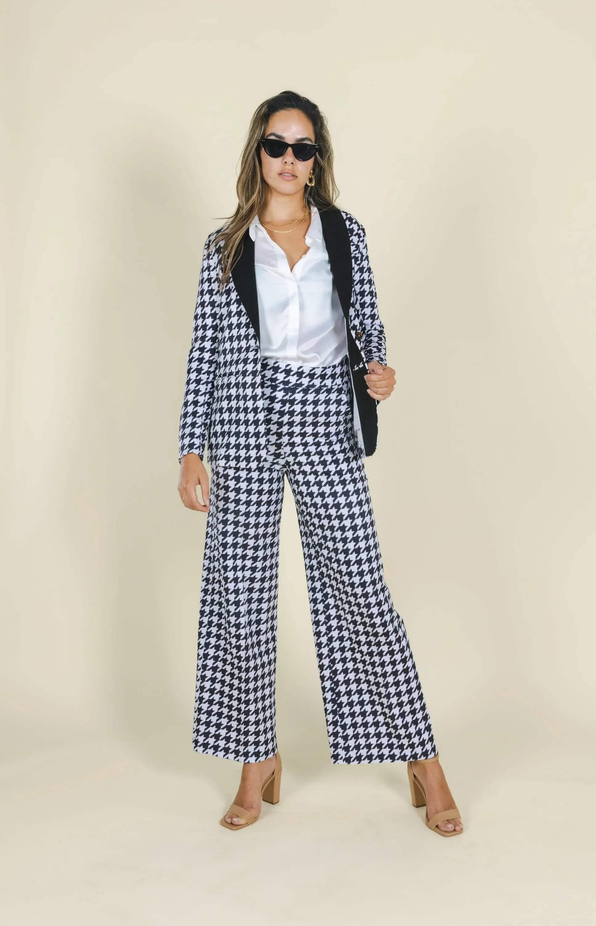 The Sophistication | Houndstooth Women's Suit Pants - Shinesty - Flyclothing LLC