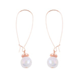 Sparkle and Shine Copper and Jade Loop Earring - Barse Jewelry