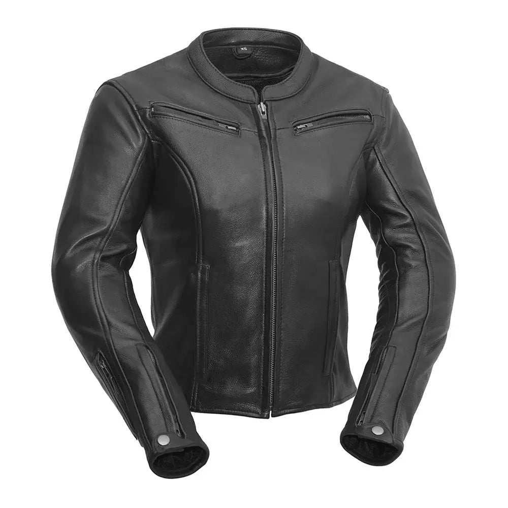 Speed Queen - Womens Motorcycle Leather Jacket - First Manufacturing Company - Flyclothing LLC