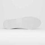 65-225-WHT SPETTACOLARE Italian Pebble Grain Calfskin Sneakers White - Zelli Italia - Flyclothing LLC