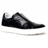 65-219-BLK SPETTACOLARE Italian Glove Baby Calf Sneakers, Black - Zelli Italia - Flyclothing LLC