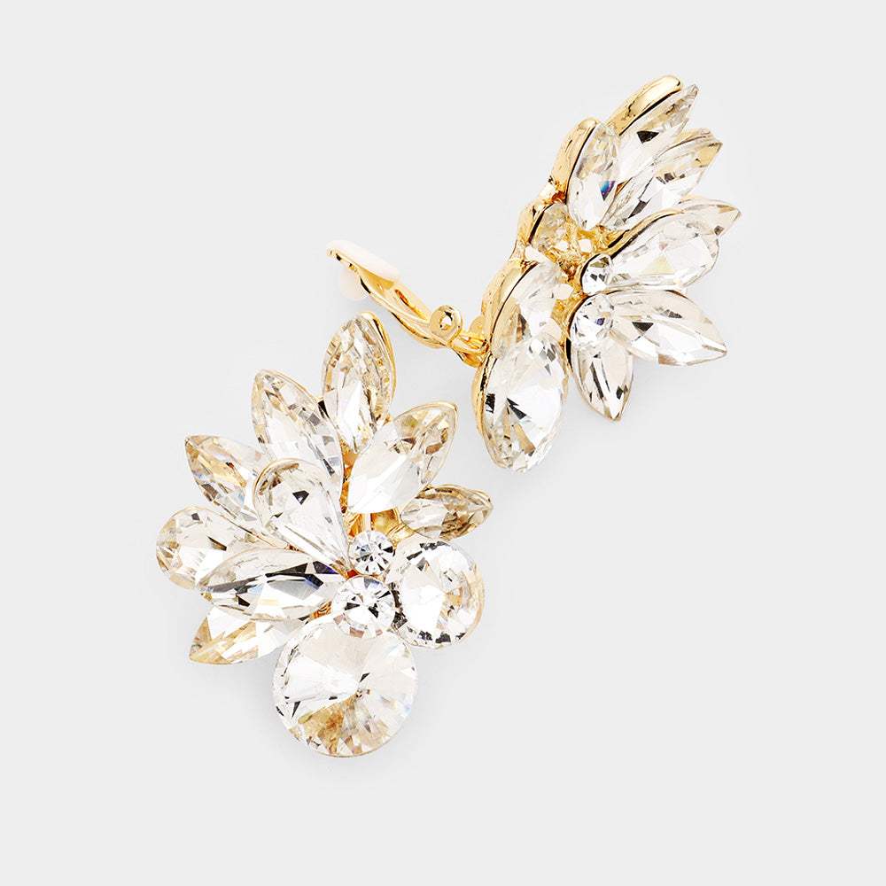 Spike Leaf Clip-On Earrings - Madeline Love - Flyclothing LLC