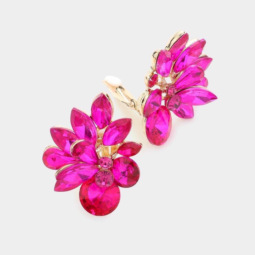 Spike Leaf Clip-On Earrings - Madeline Love - Flyclothing LLC