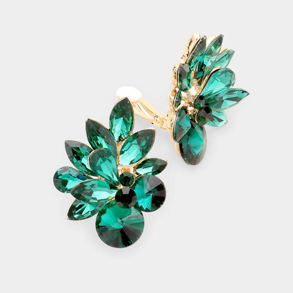 Spike Leaf Clip-On Earrings - Madeline Love - Flyclothing LLC