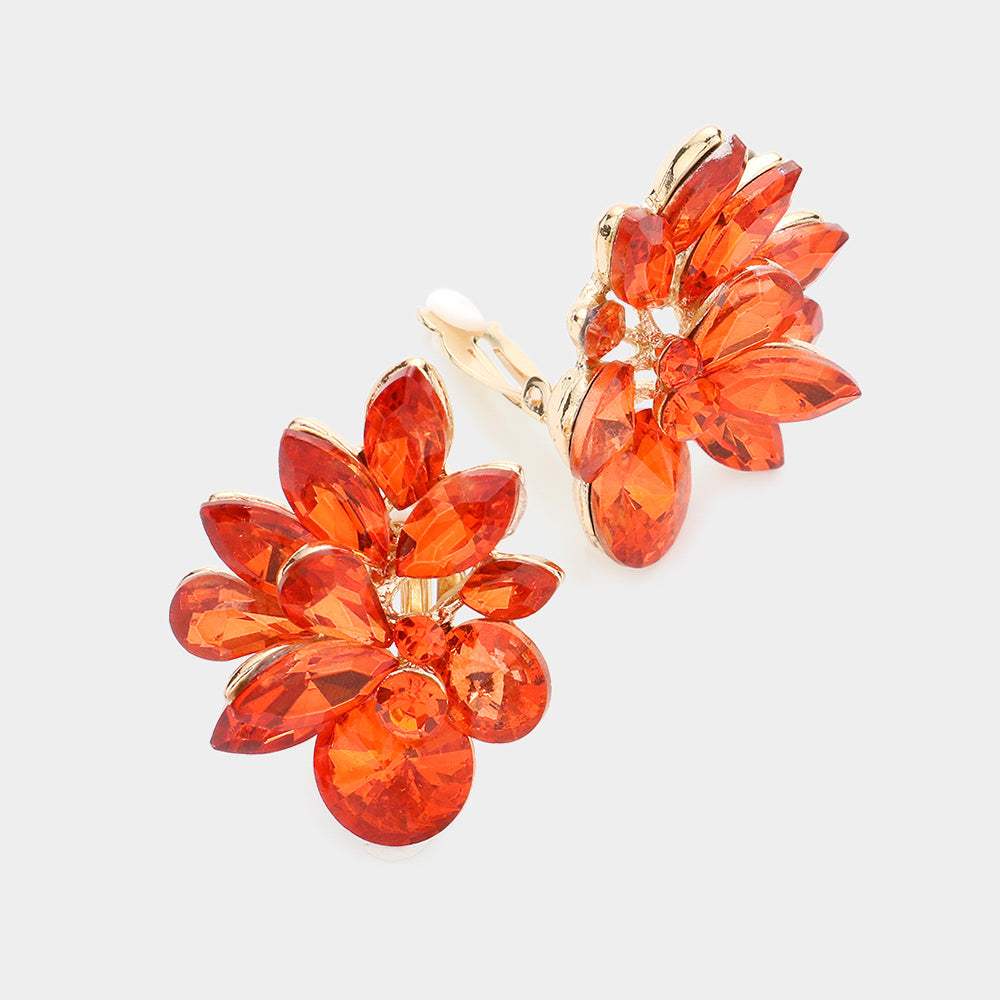 Spike Leaf Clip-On Earrings - Madeline Love - Flyclothing LLC