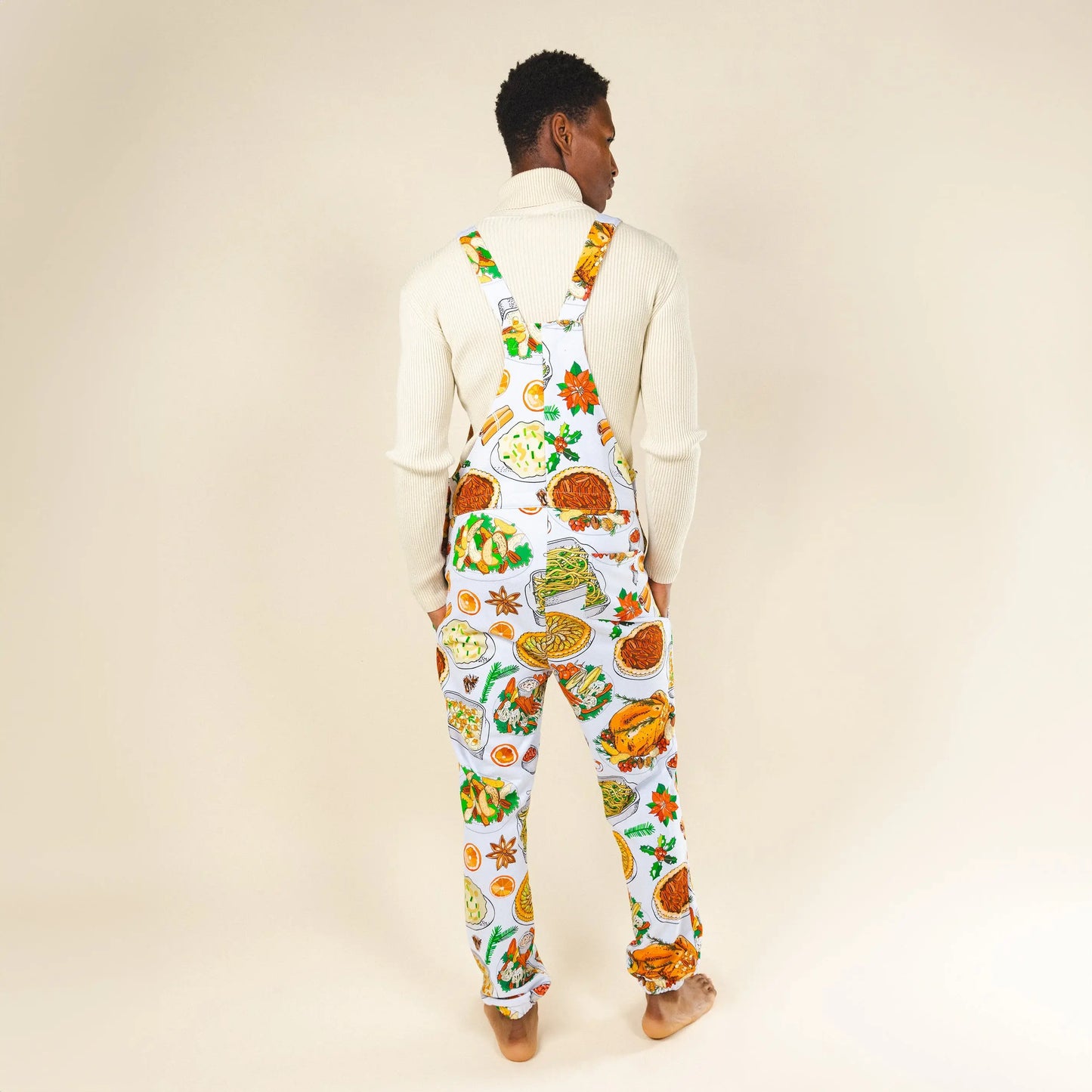 The Spread | White Thanksgiving Pajamaralls® - Shinesty - Flyclothing LLC