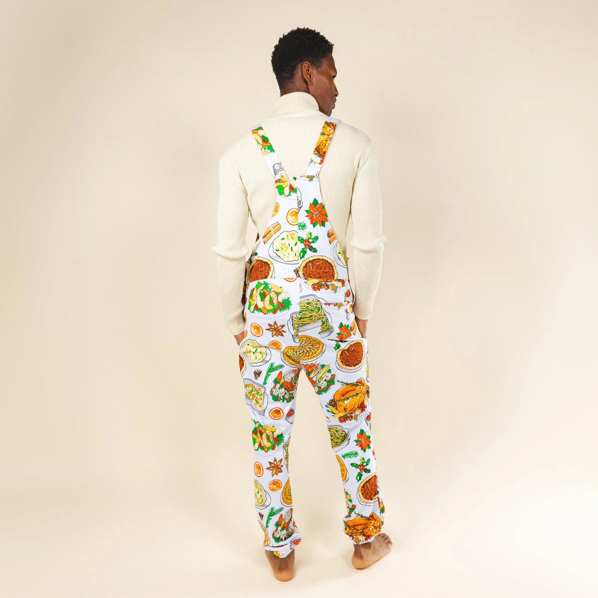 The Spread | White Thanksgiving Pajamaralls® - Shinesty - Flyclothing LLC
