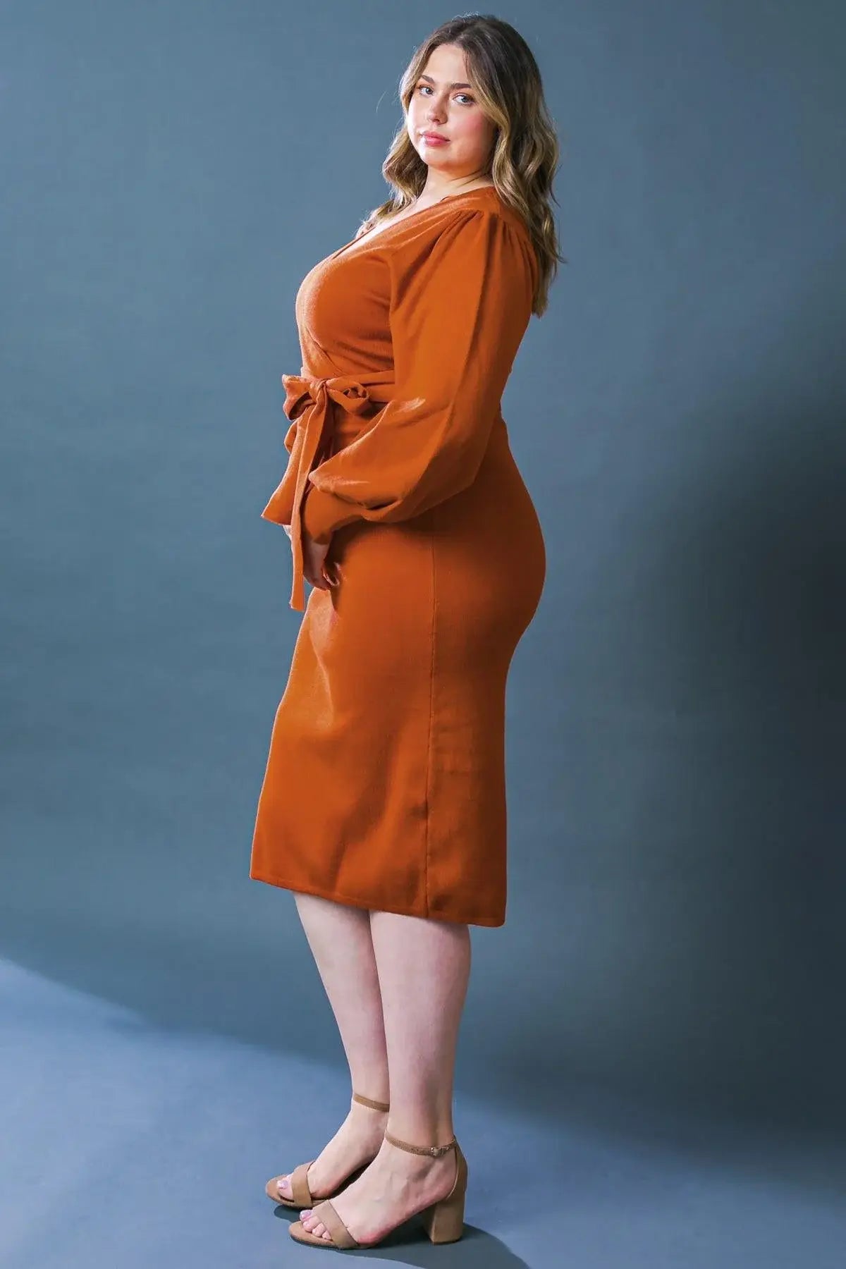 ADORABLE IDEAL SWEATER MIDI DRESS - Flying Tomato - Flyclothing LLC