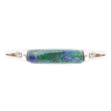 Stackable Blue and Green Azurite Sterling Silver Ring - Barse Jewelry