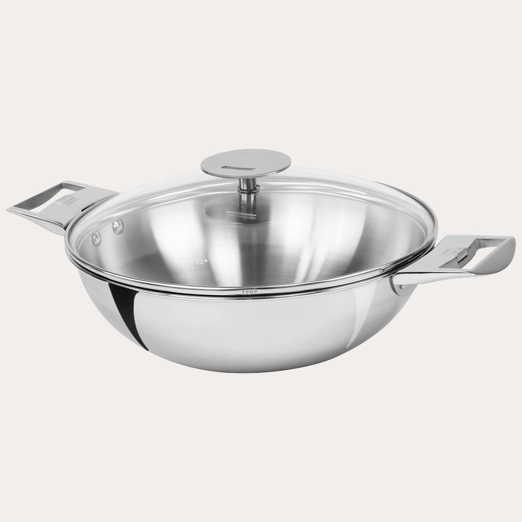 Stainless Steel Wok - Casteline Collection - CRISTEL USA - Flyclothing LLC