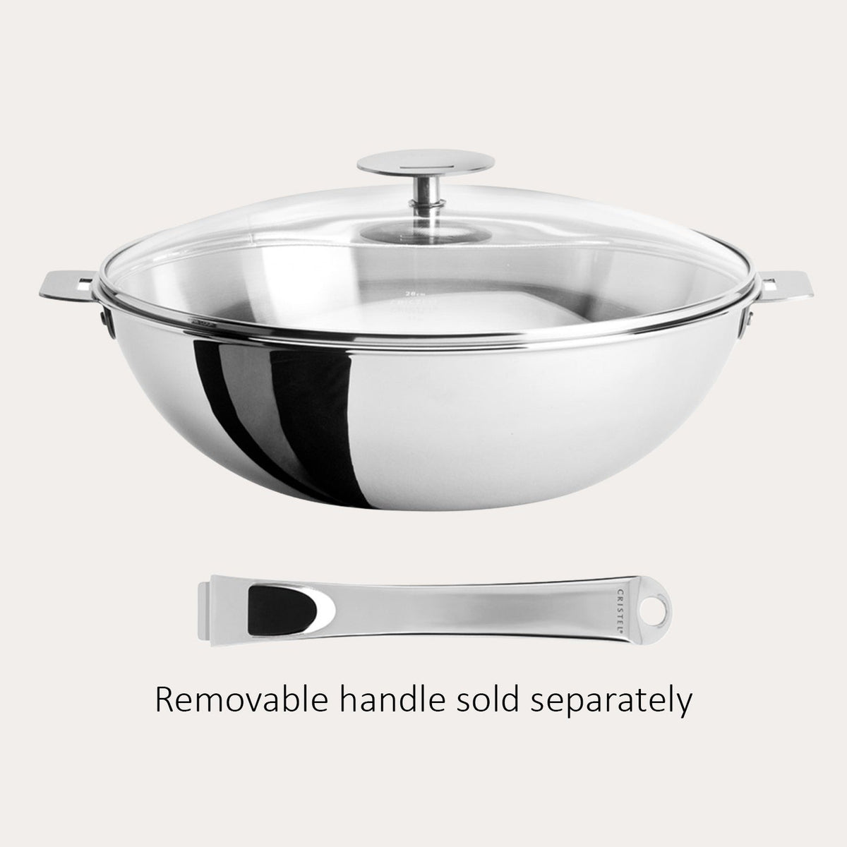 Stainless Steel Wok - Casteline Collection - CRISTEL USA - Flyclothing LLC