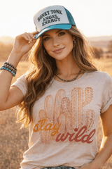 Stay Wild Cactus Graphic Tee - Wild Junkie - Flyclothing LLC