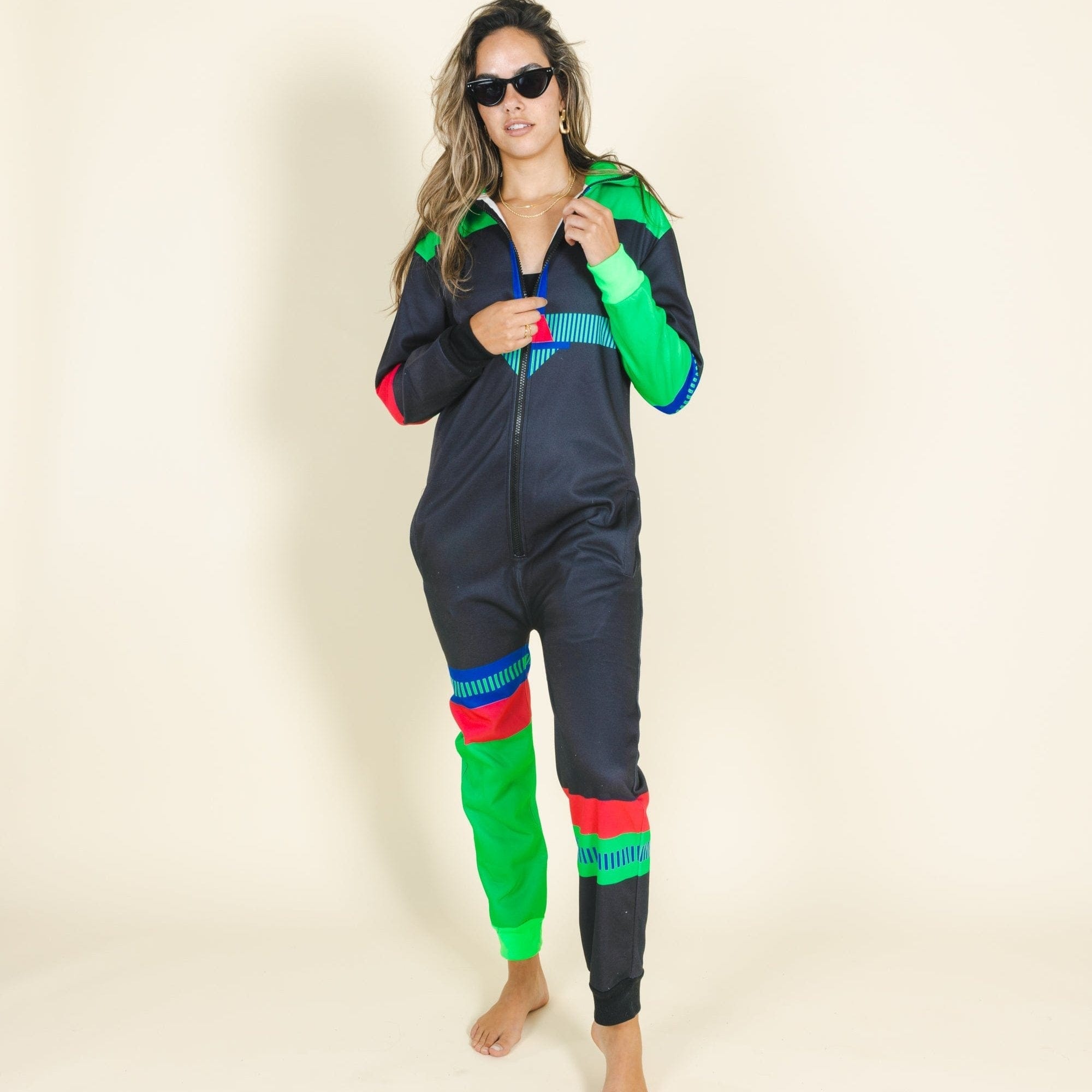 The Steep and Deep | Retro Black Onesie - Shinesty