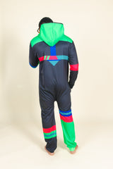 The Steep and Deep | Retro Black Onesie - Shinesty
