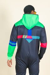 The Steep and Deep | Retro Black Onesie - Shinesty