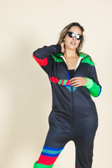 The Steep and Deep | Retro Black Onesie - Shinesty