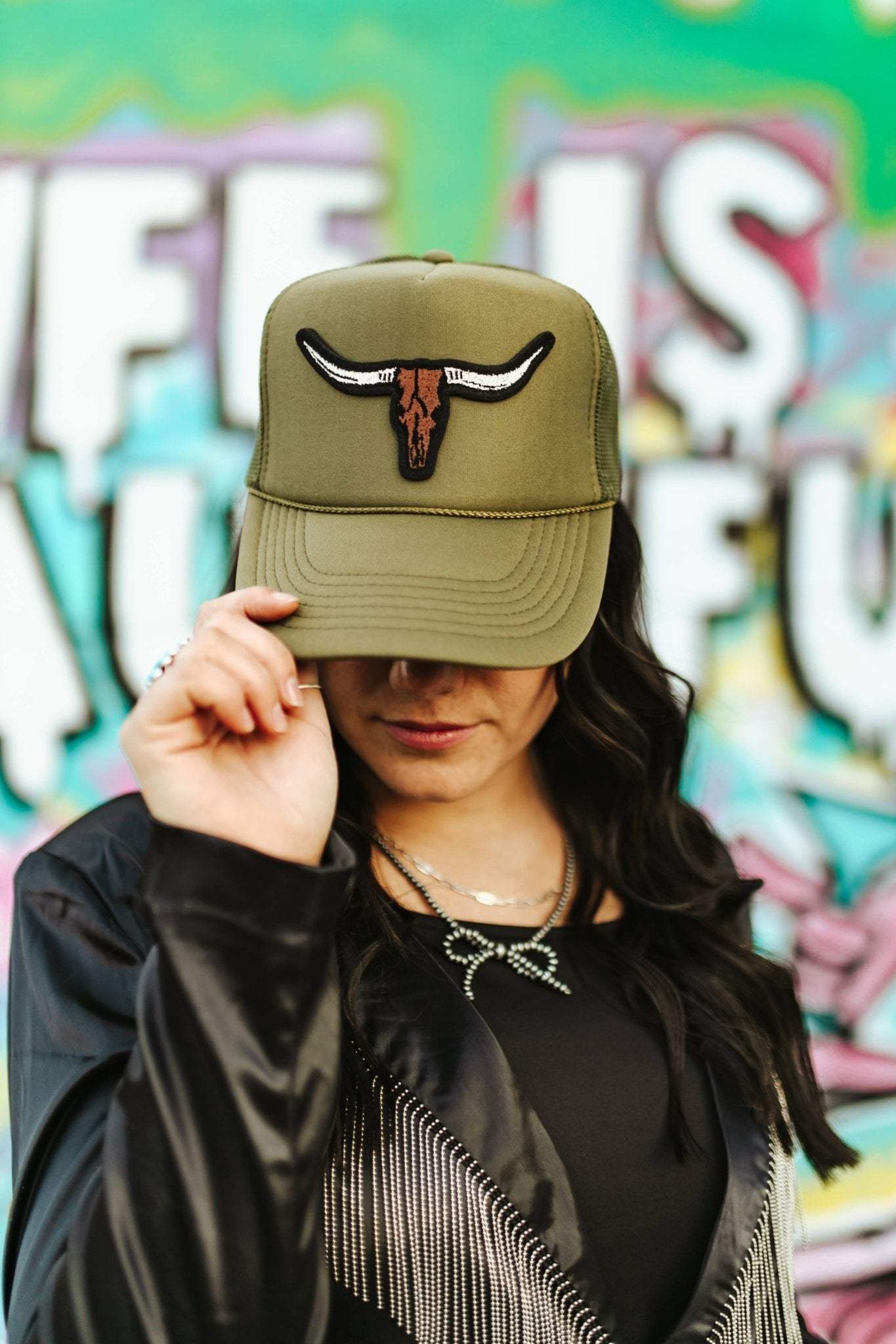 Steer Skull Patch Trucker Hat - Wild Junkie - Flyclothing LLC