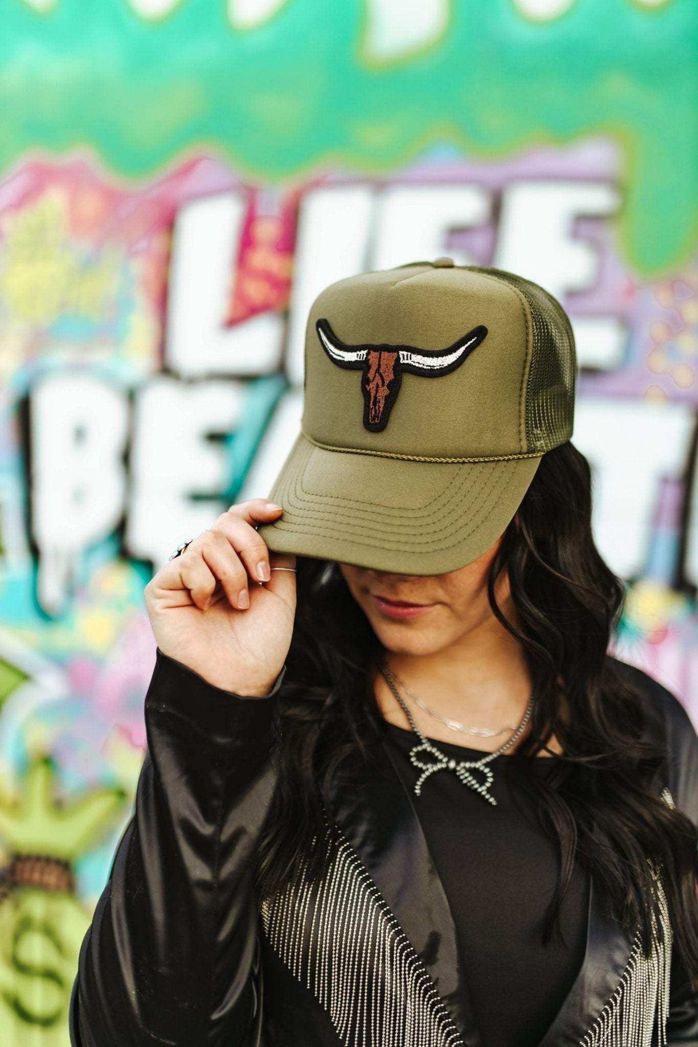 Steer Skull Patch Trucker Hat - Wild Junkie - Flyclothing LLC
